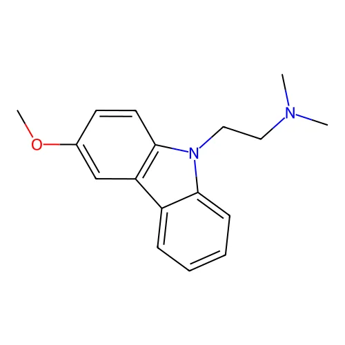 2-(3-methoxycarbazol-9-yl)-N,N-dimethylethanamine structure