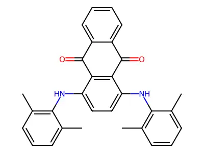 1,4-Bis((2,6-dimethylphenyl)amino)anthraquinone structure