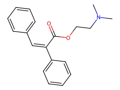 2-(Dimethylamino)ethyl 2,3-diphenylprop-2-enoate structure