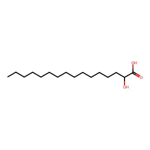 2-Hydroxyhexadecanoic acid structure