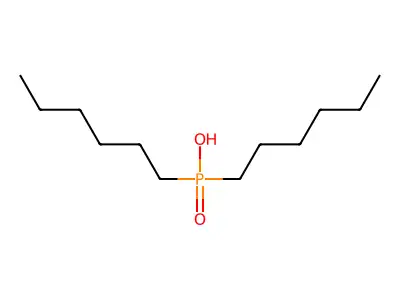 Dihexylphosphinic acid structure