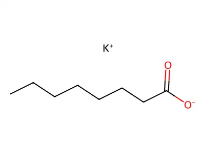 Potassium octanoic acid structure