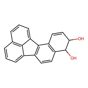 trans-Benzo(j)fluoranthene-9,10-diol structure