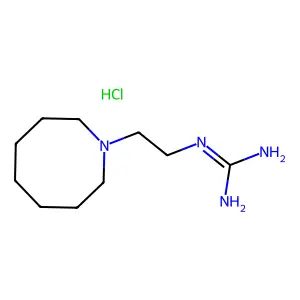 Guanidine, (2-(hexahydro-1(2H)-azocinyl)ethyl)-, monohydrochloride structure