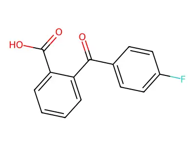 2-(4-Fluorobenzoyl)benzoic acid structure