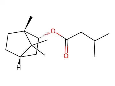 1,7,7-Trimethylbicyclo(2.2.1)heptan-2-yl 3-methylbutanoate structure