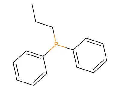 Diphenylpropylphosphine structure