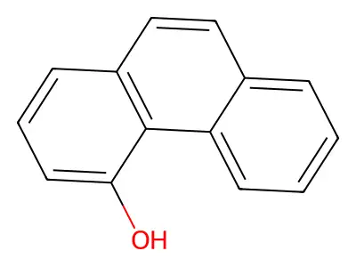 4-Hydroxyphenanthrene structure