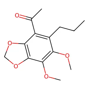 1-(6,7-Dimethoxy-5-propyl-1,3-benzodioxol-4-yl)ethanone structure