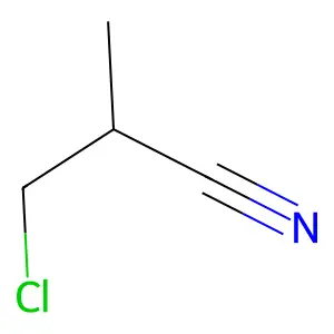 3-Chloro-2-methylpropionitrile structure