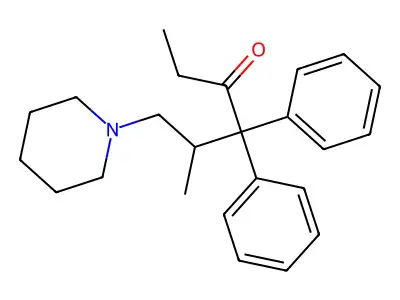 5-Methyl-4,4-diphenyl-6-piperidinohexan-3-one structure
