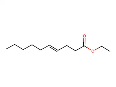 Ethyl dec-4-enoate structure