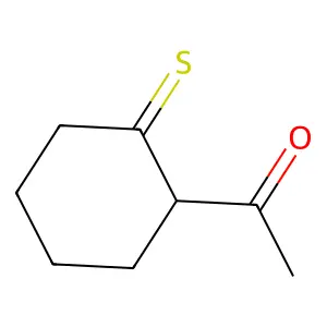 2-Acetylcyclohexanethione structure