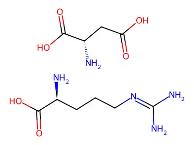 L-Arginine, L-aspartate structure