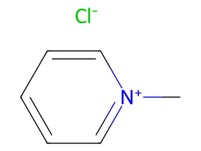 Pyridinium, 1-methyl-, chloride (1:1) structure