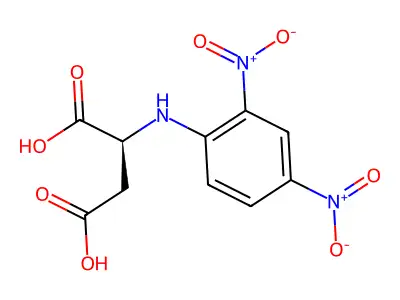 N-(2,4-Dinitrophenyl)-L-aspartic acid structure