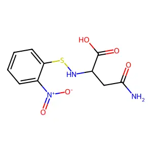 N2-((2-Nitrophenyl)thio)-L-asparagine structure