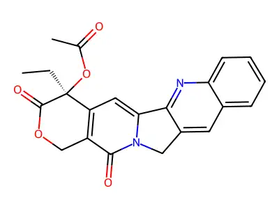 Camptothecin, acetate structure
