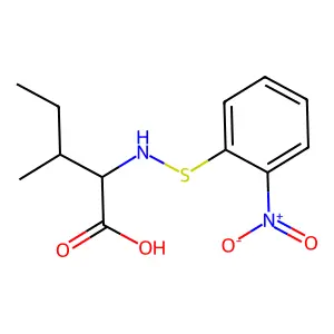 N-(o-Nitrophenylthio)-L-isoleucine structure