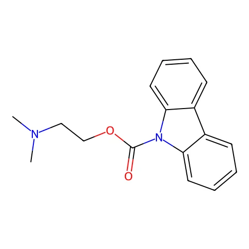 2-(Dimethylamino)ethyl carbazole-9-carboxylate structure