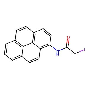 N-(1-Pyrenyl)iodoacetamide structure