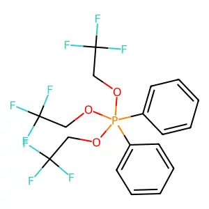 Diphenyltris(2,2,2-trifluoroethoxy)phosphorane structure