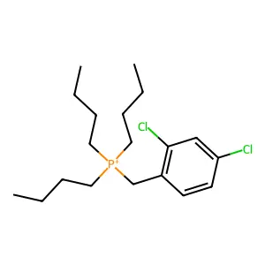 Tributyl(2,4-dichlorobenzyl)phosphonium structure