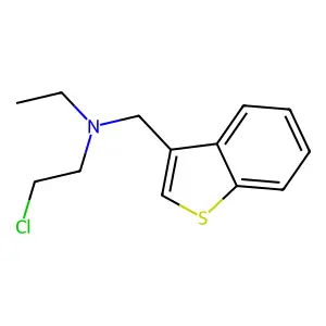 N-(1-benzothien-3-ylmethyl)-2-chloro-N-ethylethanamine structure