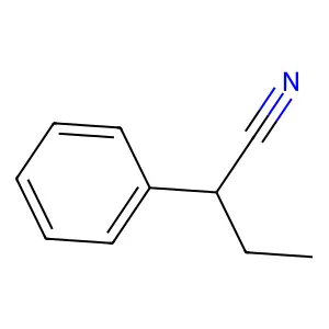 Benzeneacetonitrile, alpha-ethyl- structure