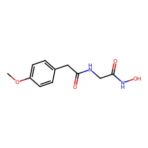 2-(2-(p-Methoxyphenyl)acetamido)acetohydroxamic acid structure