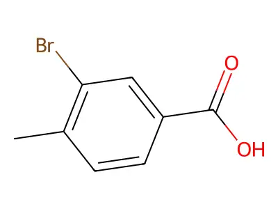 3-Bromo-4-methylbenzoic acid structure