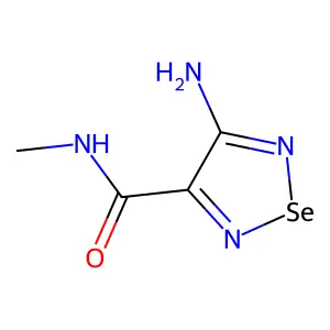1,2,5-Selenadiazole-3-carboxamide, 4-amino-N-methyl- structure