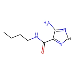 4-Amino-n-butyl-1,2,5-selenadiazole-3-carboxamide structure