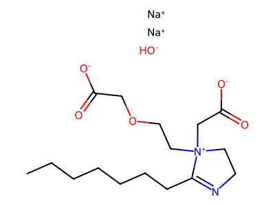 Disodium capryloamphodiacetate structure