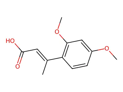 3-(2,4-Dimethoxyphenyl)-2-butenoic acid structure