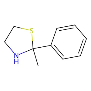 2-Methyl-2-phenylthiazolidine structure