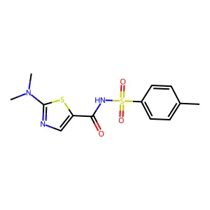 2-(Dimethylamino)-N-(4-methylbenzene-1-sulfonyl)-1,3-thiazole-5-carboxamide structure
