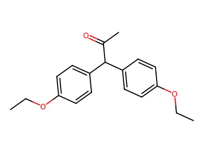 1,1-Bis(4-ethoxyphenyl)propan-2-one structure