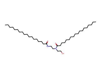 Octadecanamide, N-(2-hydroxyethyl)-N-(2-((1-oxooctadecyl)amino)ethyl)- structure