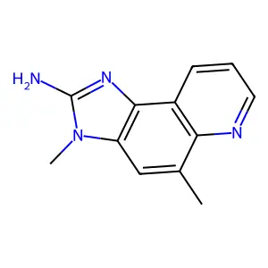 3H-Imidazo(4,5-f)quinolin-2-amine, 3,5-dimethyl- structure