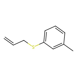 Benzene, 1-methyl-3-(2-propenylthio)- structure