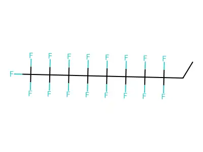 Octane, ethylheptadecafluoro- structure