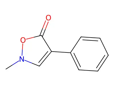 2-Methyl-3-phenyl-(2H)isoxazol-5-one structure
