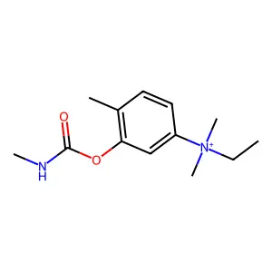 Ethyl-dimethyl-[4-methyl-3-(methylcarbamoyloxy)phenyl]azanium structure