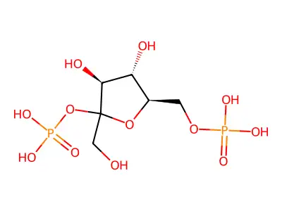 D-Fructofuranose,2,6-bis(dihydrogen phosphate) structure