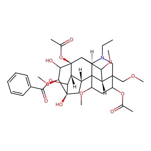 Aconitine 3-monoacetate structure