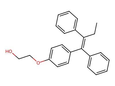 2-[4-(1,2-Diphenylbut-1-enyl)phenoxy]ethanol structure