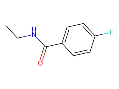 N-ethyl-4-fluorobenzamide structure