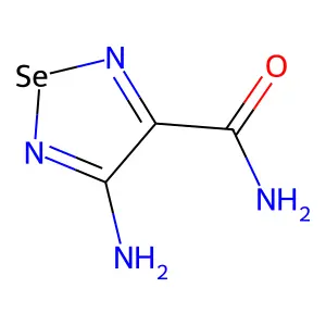 4-Amino-1,2,5-selenadiazole-3-carboxamide structure