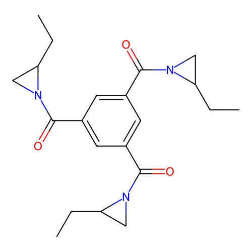 Aziridine, 1,1',1''-(1,3,5-benzenetriyltricarbonyl)tris[2-ethyl- structure